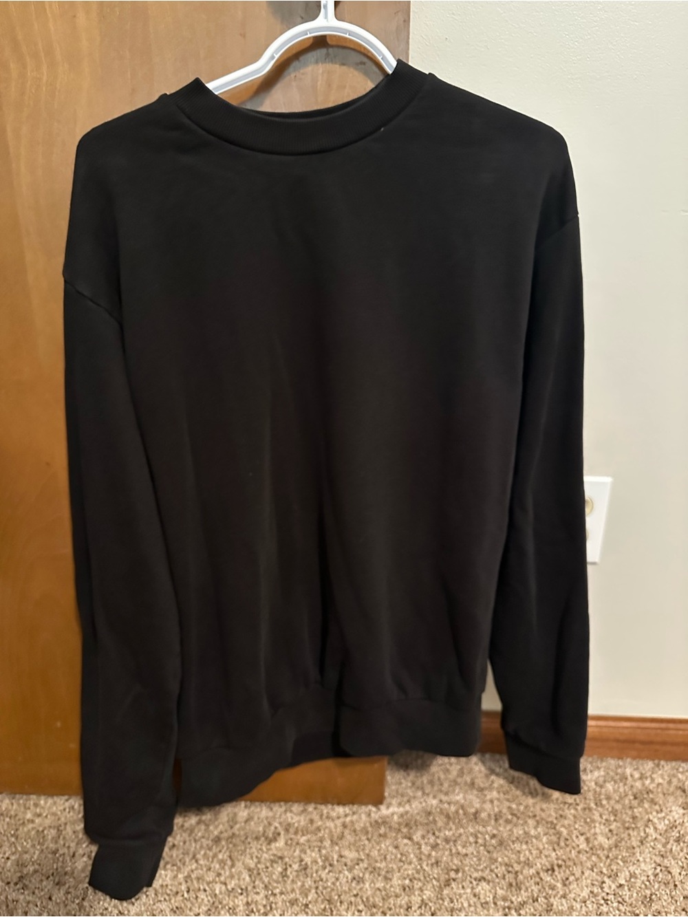 SKIMS Terry Men's Black Crewneck Sweater